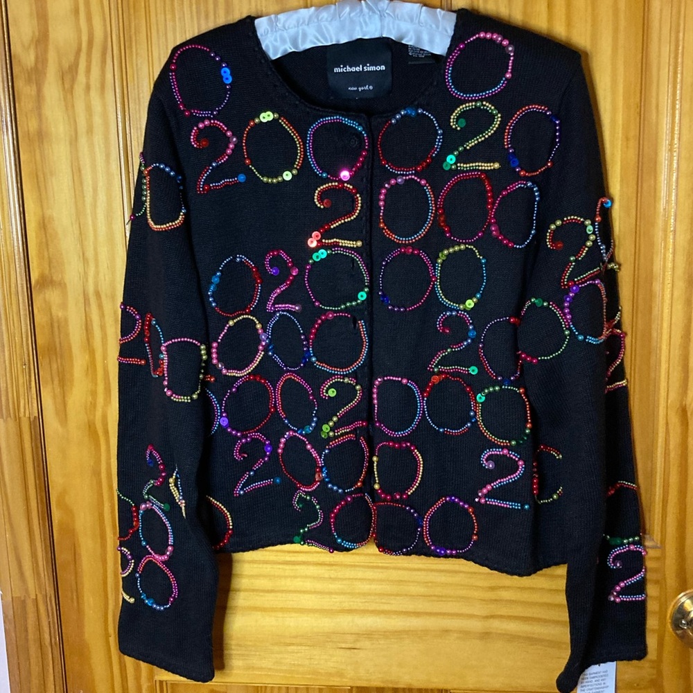 Michael Simon Y2K Millennium Beaded Sweater - Picture 5 of 5